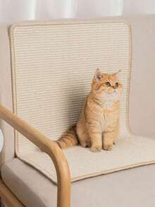 1 Pc Cat Scratcher Mat Natural Sisal Cat Scratch Mats Scratching Pad Protect Carpets And Sofas - khaki - View 8