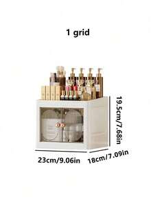 1pc Cosmetics Storage Box Household Luxury Desktop Dresser Skin Care Product Storage Box Facial Mask Dust Proof Drawer Sorting Cabinet Storage Rack - Multicolor - View 16