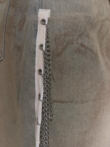 MUSERA Quần jeans denim ống đứng cạp thấp, chi tiết dây buộc, kiểu dáng gợi cảm, thích hợp cho mùa hè, mùa xuân, lễ hội, kỳ nghỉ, đi chơi. - Nhiều màu - Xem 5