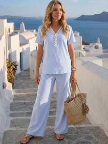 Blue and White
