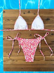Swim Mod Bộ bikini hoa nhí 2026 Xuân/Hè, đồ bơi hai mảnh cho kỳ nghỉ bãi biển, tôn dáng - Nhiều màu - Xem 5
