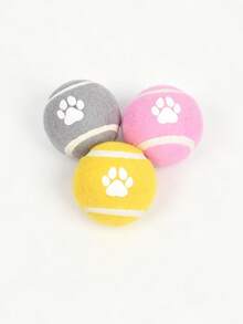 Juguete para perro con patrón de huellas, pelota elástica, utilizado para entrenamiento y juguetes interactivos para mascotas - Multicolor - Ver 17