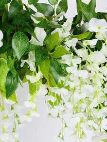 1pc 6-Branches Delonix Regia Bean Flower Vine Wedding Party Decoration, Valentine's Day, Gift - Multicolor - View 4