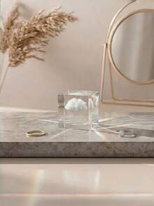 Cirelle 1pc Dreamy Cloud Crystal Figurine – Light Refracting Polished Finish – Office Desktop & Bedroom Accent – Sentimental Housewarming & Birthday Gift - multicolor - View 5