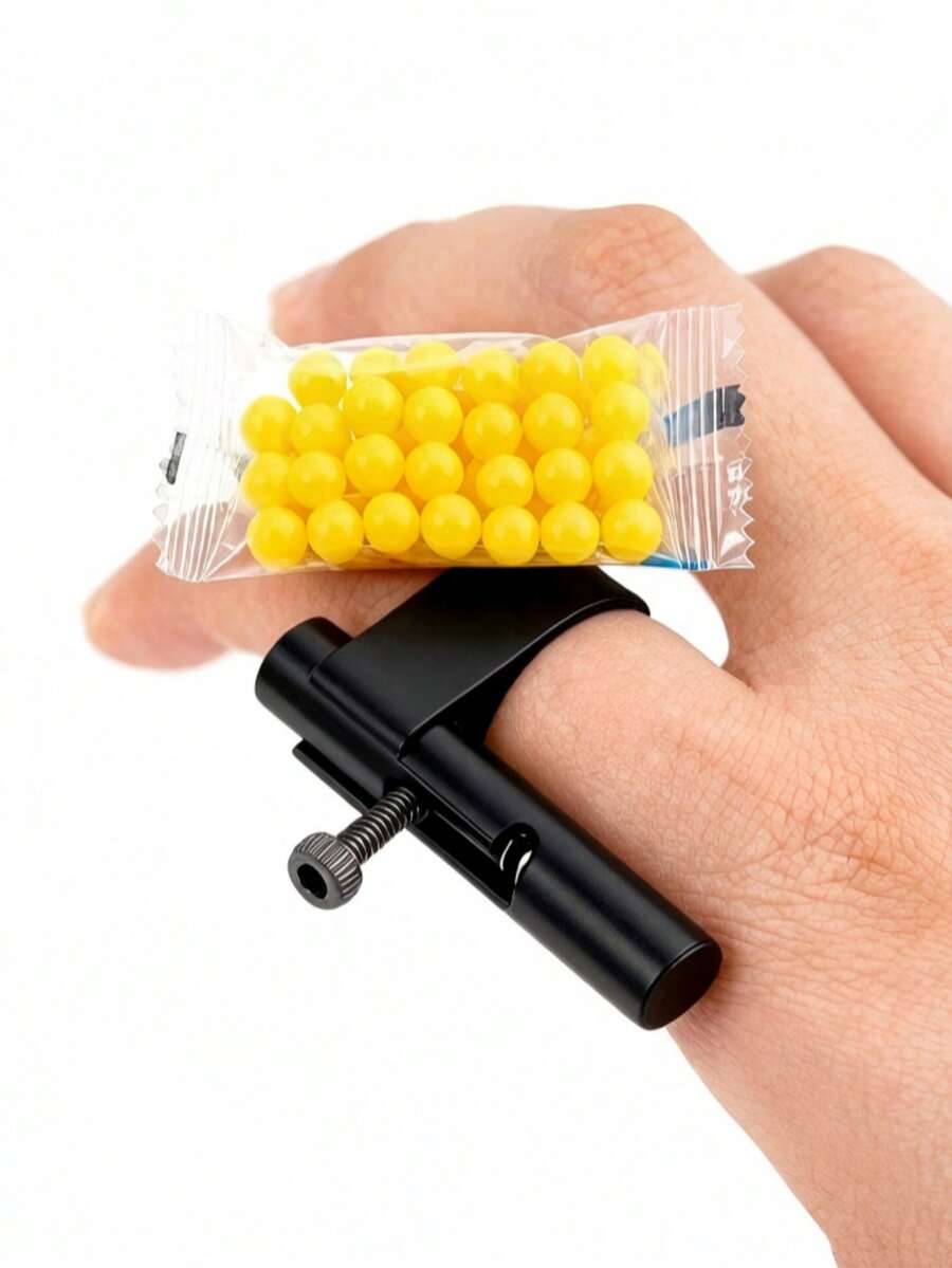MINKOJA Mini Finger Gun Stress Relief Toy, Finger Ring Shooter, Popular Small Gadget.