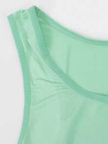 DrisQ DrisQ Men's Solid Color Round Neck Casual Versatile Daily Wear Jumpsuit - Green - View 5