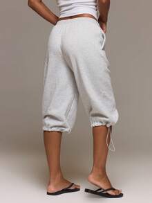 MUSERA Quần jogger lửng cạp thấp có khóa điều chỉnh Altitude, thích hợp cho mùa xuân hè, đi nghỉ mát, du lịch, sân bay, phòng chờ, mặc hàng ngày. - Màu Xám nhạt - Xem 4