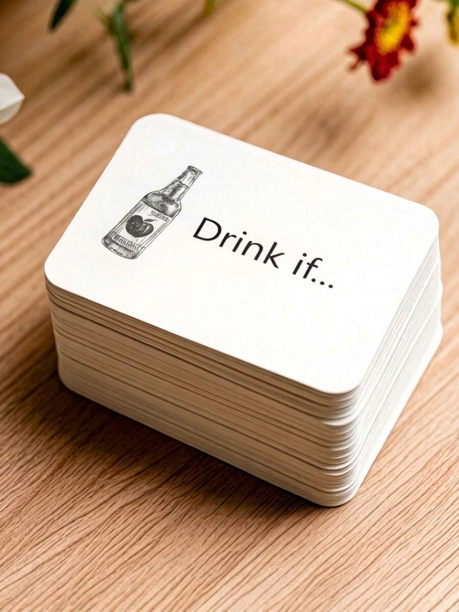 MINKOJA Drink If Game, Hen Party Games, Game For Your Bridal Shower, Dirty Fun Cards, Hen Do Weekend, Party Accessories, Handy Sized Card.Drink If Bachelorette Game Cards ,Adult Games