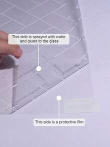 1 Gulungan Film Kaca Kisi Diagonal Buram | Stiker Pelindung Privasi Rumah | Bahan Anti-UV | Cocok Untuk Dekorasi Jendela dan Pintu Ukuran: 17,72x39,37 inci Film Privasi Jendela Stiker Jendela - transparan - View 8
