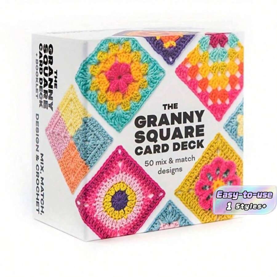 Set de 50 piezas/Tarjetas de patrones de ganchillo, 50 tarjetas + 1 manual, set de tarjetas de enseñanza de ganchillo, se pueden coser en ropa, bolsas y otras telas, set de ganchillo de alta calidad y de moda - Multicolor - Ver 1
