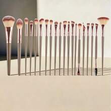 Set de pensule de machiaj, Set de pensule pentru amestecarea fardului de pleoape din păr sintetic de înaltă calitate, Instrumente cosmetice, Cadouri, Pensule de machiaj profesionale - cafea maro - Vizualizare 5