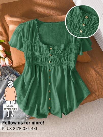CosyJoli Áo thun nữ cỡ lớn thắt eo, trang phục thường ngày cho nữ tuổi teen, trang phục hẹn hò, áo thun ngoài trời.