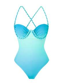 Sirith Váy lưới ôm sát gợi cảm, thanh lịch dành cho nữ, bộ bikini hai mảnh duyên dáng cho kỳ nghỉ hè. - Màu xanh lam - Xem 7