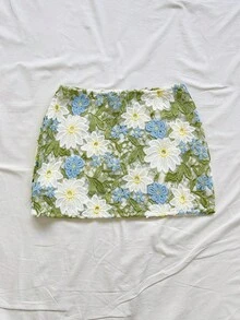 Soleia 女士花卉刺绣图案休闲百搭约会之夜外出迷你裙 - 彩色 - 查看 2