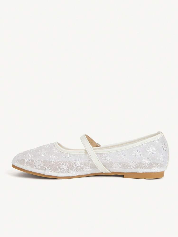 CUCCOO CHICEST Spring And Summer New Round Head Flat Bottom Beige Mesh Embroidered Women's Flat Sole Shoes Fashionable, Elegant, Comfortable And Gorgeous Wedding Banquet Women's Shoes Mary Jane Flat Shoes