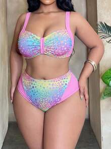 Slaydiva Bộ bikini hai mảnh in họa tiết gợi cảm dành cho nữ, thích hợp cho kỳ nghỉ hè. - Nhiều màu - Xem 5