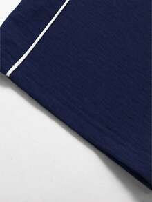 SHEIN Tween Girls' Colorblock Drawstring Waist Casual Everyday Sweatpants - Blue - View 2