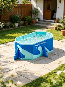 Extra-Large No-Inflate Swimming Pool - PVC, Perfect For Family Fun & Water Play - Folding Swimming Pool - View 8