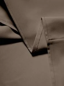 Manfinity CasualCool Bộ áo sơ mi nam hai hàng cúc tay ngắn và quần ống rộng túi xéo kiểu dáng thường ngày. - Cà phê nâu - Xem 8
