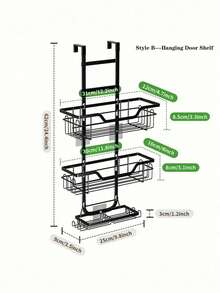 CASEGRACE 1pc Shower Caddy Over Shower Head, Large Hanging Shower Caddy With 12 Hooks For Razor Sponge, Over The Shower Head Storage Rack With Soap Basket, Hanging Shower Organizer For Bathroom Bathroom Accessories - Multicolor - View 14