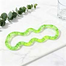 MINKOJA MINKOJA 1pc New Color Changing Twist Fidget Toy, Transforms Into Multiple Shapes, Stress Relief Toy For Teens, Crystal Color Twisty Toy, Handheld Desktop Toy To Relieve Anxiety, Suitable For Classroom, Outdoor, Office, Perfect As Desktop Decor, Classroom Prize, Party Favor, Holiday Gift - Multicolor - View 14