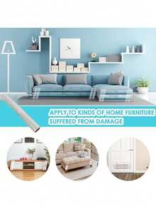 Cat Scratch Film Self-Adhesive, Transparent Sofa Scratch Protection, Anti-Scratch Wall, Furniture Scratch Protection Tape For Sofa Wall Door, Ideal For Furniture Sofa Wall Door Protection - transparent - View 5
