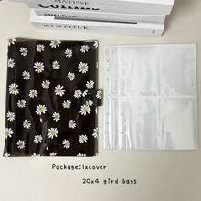Muroi Mono A5 6-Holes Daisy Loose-Leaf Cover, Binder Photo Album Set , DIY Refill Bags, Junk Journal Notebook Case, Stationery Storage Organizer , School Suppliers - multicolor - View 11