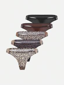 5 gói băng dán chữ họa tiết da báo gợi cảm ở eo G-String - Nhiều màu - Xem 1