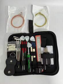 25 30 In 1 Guitar Tool Kit Set Multi Functional Repair Toolbox Guitar Parts Replacement Accessories Includes Picks String Winder Cutter Bridge Pin Puller For Musician Luthier Maintenance Essential - Multicolor - View 3