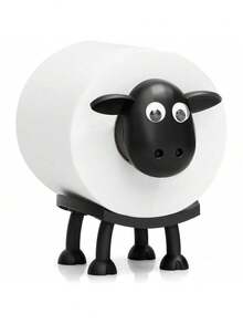 1/2PCS 3D Printed Funny Black Sheep Shape Freestanding Toilet Paper Holder Set Bathroom Tissue Dispenser Storage Rack Cute Bathroom Decor Novelty Unique Gift For Adults Home Accessories Self Standing - one-size - View 9