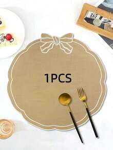 1/2/4件装节日蝴蝶结布艺餐垫 PVC烫金防滑隔热垫 适用于婚礼派对餐桌装饰 节日庆典 野餐 生日宴会 咖啡机垫 - 彩色 - 查看 22