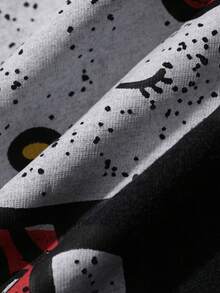 Dazy Kids HELLO KITTY | DAZY 少女卡通图案圆领休闲日常T恤 - 深灰色 - 查看 9