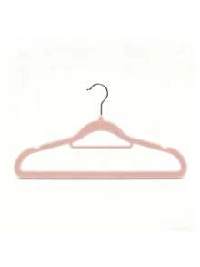 10 Sets Of New Flocking Coat Rack Sets, Home Wardrobe Classification Coat Racks, Anti-Slip And Non-Traceless Two-In-One Coat Rack Brackets For Wardrobes, With Brackets For Hanging Tops, Skirts Or Pants, Saving Space, The Plush Surface Effectively Protects Clothes From Slipping, Strong Load-Bearing Capacity, Suitable For Classifying Clothes In Family Bedrooms, And Can Also Be Used For Drying Clothes. - Multicolor - View 6