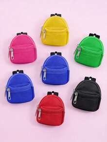 MINKOJA A Stylish Mini Backpack Designed Exclusively For Labubu - A Cute Mini Backpackwith Various Styles. It's Both Fashionable And Adorable, Fitting Most Doll Sizes. It's A Great Item For DIY Doll Outfits, With 12 Bright Color Options To Choose From. - Multicolor - View 2