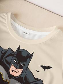 BATMAN X SHEIN Baby Jungen lässig Cartoon Muster Top, Sommer - Weiss - Übersicht 4