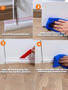 High Quality Door Bottom Seal/Draft Stopper, Bedroom Door Weatherstrip, Warm And Insect-Proof, Soundproof Sealing ( - Easy Installation), The Door Strip Is An Ideal Choice To Resist The Cold - multicolor - View 10