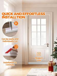 High Quality Door Bottom Seal/Draft Stopper, Bedroom Door Weatherstrip, Warm And Insect-Proof, Soundproof Sealing ( - Easy Installation), The Door Strip Is An Ideal Choice To Resist The Cold - multicolor - View 9