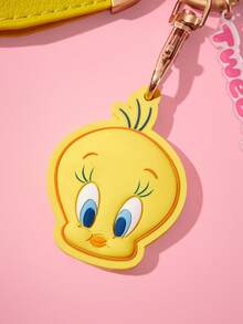 LOONEY TUNES X SHEIN Cute Cartoon Decorative Keychain, Key Cover, Bag Pendant - Yellow - View 5