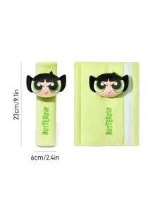 THE POWERPUFF GIRLS X SHEIN 1Pc Seat Belt Shoulder Cover, Green - C - View 2