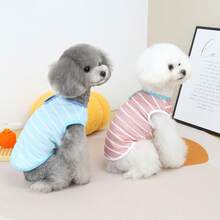 PETSIN Ropa de primavera para mascotas, suministros para animales, ropa para perros, camiseta de tirantes para perros, camiseta para gatos, atuendos para peluches, ropa casual y fresca para pequeños animales, camiseta de tirantes para perros, ropa para gatos, nueva camiseta de tirantes para la temporada de primavera y verano - Multicolor - Ver 11
