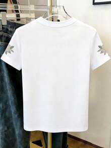 Tween Girls' Casual Comfortable Basic Round Neck Short Sleeve T-Shirt, Suitable For Summer - Multicolor - View 2