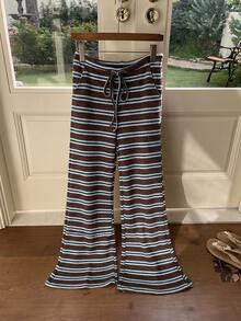 Comfortcana Women's Summer Knit Striped Pants - Multicolor - View 5