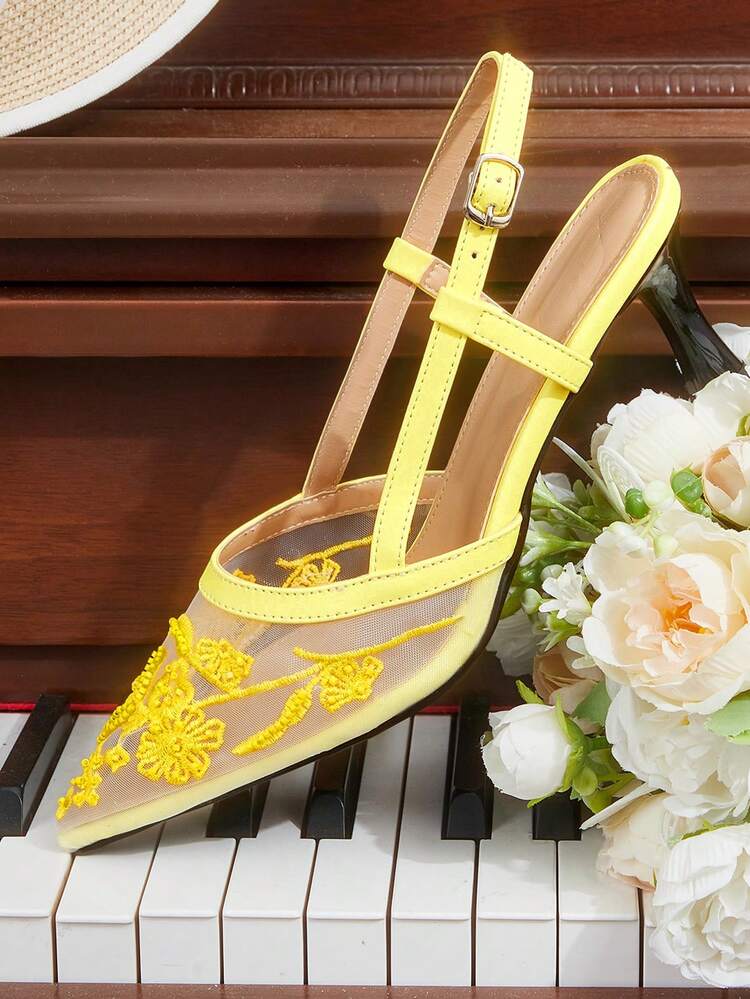 CUCCOO HITCHD Women Shoes Pointed Rhinestones Thin Heel High Heel Medium Heel Elegant Casual Simple Wedding Comfortable Portable Foot Set Workplace Commuter Elegant Fashion Women's High Heel Shoes High Heel Dating Elegant Wear Workplace Wear Formal Settings Wedding Shoes Summer Shoes Bride Shoes