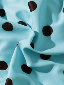 SHEIN Tween Girls' Polka Dot Print Bikini Set, Beach & Resort Style - Multicolor - View 6