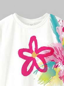 Bộ 2 món dành cho nữ tuổi teen, áo thun cổ tròn tay ngắn dáng rộng và quần short, thích hợp cho mùa xuân và mùa hè. - Nhiều màu - Xem 4
