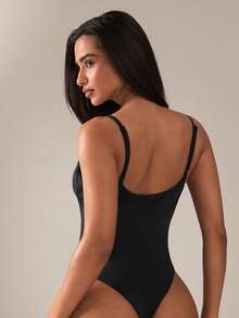SHEIN BAE Women's Solid Color Camisole Jumpsuit - Black - View 4