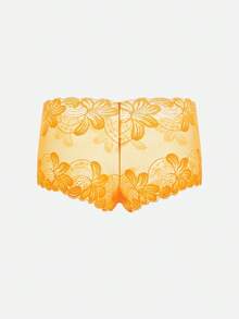 Bella Beso 5 件装性感纯色内裤，纯色蕾丝花卉图案内衣，女士内衣套装 - 彩色 - 查看 6