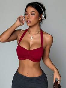 SHEIN 2件套女士无缝运动文胸套装 - 彩色 - 查看 4