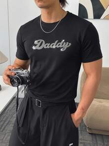 NORVETH 男款 2026 世界盃 T-shirt，休閒寬鬆版型短袖拼接綠黃圖案印花 T-shirt，經典配色足球球衣，透氣不悶汗，訓練、比賽與球迷應援首選，中性款 2026 足球球衣，球迷禮物，球迷服飾，1 件裝 - 黑色 - 查看 3
