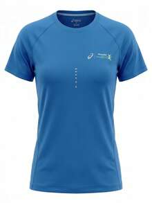 Asics Women's T-Shirt Blue - Blue - View 1